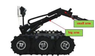 910 * 650 * 500 MM Thiết bị bom Robot vượt chướng ngại vật có chiều cao 320mm Trọng lượng 90kg