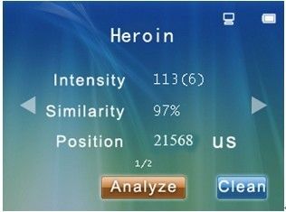 Màn hình LCD đầy màu sắc Phát hiện ma túy cho Heroin, Cocaine, Mor phát hiện